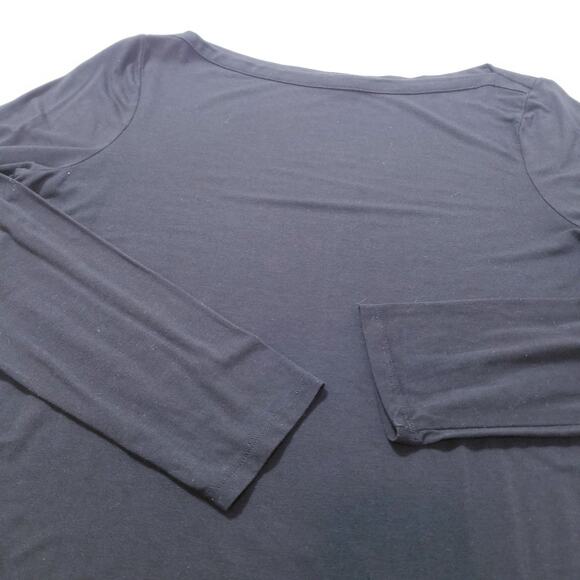 Vince Boat Neck Black Blouse - Picture 4 of 9